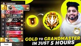 Gold To Grandmaster In Just 5 Hours😱- Rank Pushing HIGHLIGHTS With Ayush Mania & Sooneeta😍 Free Fire