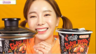 Mì ghost pepper - mì ma tiêu siêu cay khóc nhè phần 2 #mukbang