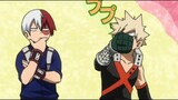 Todoroni and Bakugou being friends