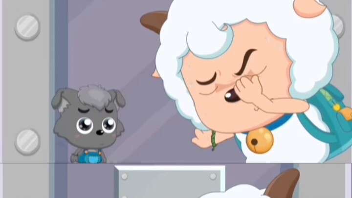 Kambing yang Menyenangkan dan Serigala Besar. Adegan terkenal itu