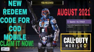 *August 2021* Call Of Duty Mobile New Redeem Code | Cod Mobile Redeem Code