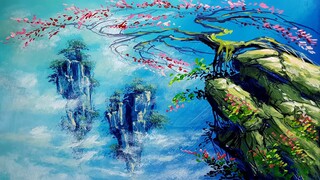 Lukisan Cat Akrilik Simple - Acrylic Painting