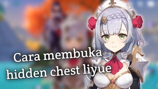 LOKASI DAN CARA BUKA HIDDEN CHEST DI LIYUE !! || genshin impact