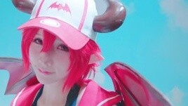 [Xiao Nabi] Áo tắm bưởi ~ cosplay succubus dễ thương và gợi cảm | Kang Gong cưỡi kiếm vương miện tro