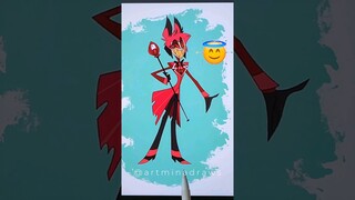 Alastor from Hazbin Hotel | Angel form ✨️ #hazbinhotel #art #hazbinhotelalastor #drawing #diy #craft