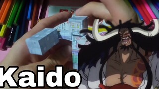 Hướng dẫn làm mô hình tứ hoàng kaido bách thú bằng giấy học || Minecraft || LĐV #147