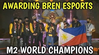 BREN ESPORTS AWARDING M2 WORLD CHAMPIONS
