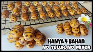 RESEP KUE KERING 4 BAHAN ‼️ TANPA TELUR, TANPA MIXER 🟠 KASTANGEL BEE