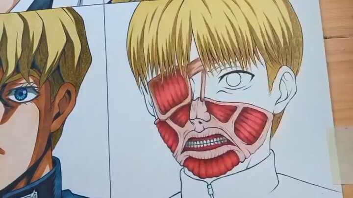 Bagaimana cara menggambar Armin Arnold menggunakan 9 gaya anime?