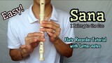 SANA - I Belong To The Zoo | EASY FLUTE RECORDER TUTORIAL With Flute notes | Flute Recorder Cover