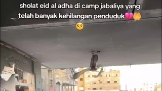 keadaan sholat idul Adha di Palestine