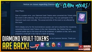 Free Skin Event | How to Re-claim Diamond Vault Tokens
