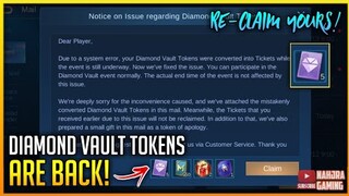 Free Skin Event | How to Re-claim Diamond Vault Tokens