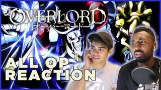 OVERLORD OPENINGS 1-3 + ISEKAI QUARTET (All openings!) | Anime Reaction