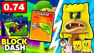 [NOVO BLOCK DASH] BETA 0.74! NOVAS SKINS DO BOB ESPONJA + NOVOS MAPASE MUITO MAIS NO STUMBLE GUYS 😱