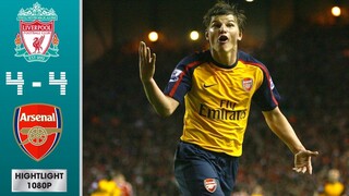 Liverpool vs Arsenal 4-4 Highlights & Goals | Andrey Arshavin Scored Four Goals At Anfield (2008/09)