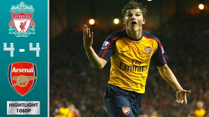 Liverpool vs Arsenal 4-4 Highlights & Goals | Andrey Arshavin Scored Four Goals At Anfield (2008/09)