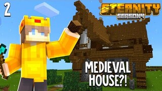 EternitySMP IV : #02 - Medieval House & Netherite Armor! (Filipino Minecraft SMP)