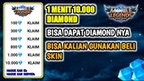 KODE RAHASIA!!! | 1 MENIT MENDAPAT 10.000 DIAMOND MOBILE LEGEND