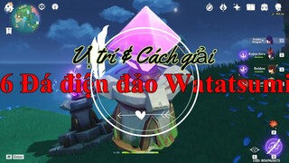 Genshin Impact - Đất nước "Inazuma": Vị trí và cách giải 6 Đá điện đảo Watatsumi v2.1