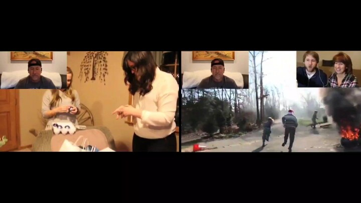 PSYCHO KID TORCHES CHRISTMAS TREE BTS! Uncle Larry's Reaction