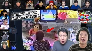 Reaksi Gamer Melihat Bocil Lauren Hilang Gara" Nonton Kartun Amanda | Amanda The Adventurer