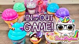 Let's Play IN or OUT Slime Game! Ice Cream Slime Mixing! Doc's Playhouse