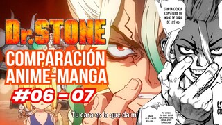 DR STONE REVIEW & COMPARACIÓN ANIME-MANGA CAPÍTULOS 6 y 7