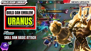 build dan emblem uranus khusus skill dan basic attack || uranus best build 2024.MLBB/MOBILE LEGENDS