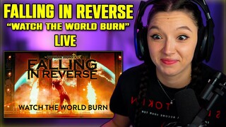 My Poor Headset !Falling In Reverse - "Watch The World Burn" LIVE | FIRST TIME REACTION |