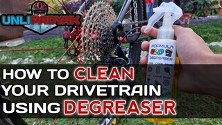 HOW TO CLEAN YOUR DRIVETRAIN | PAANO MATANGGAL ANG GRASA SA BIKE - UNLI PADYAK