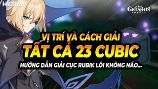 Hướng dẫn Giải Toàn Bộ 23 Cục Cubic Lôi, Vị trí 23 Cục Rubik Ở Inazuma Genshin Impact 2.0