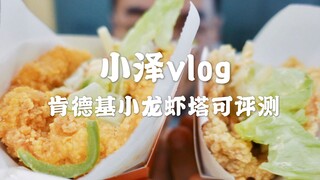 小泽vlog：肯德基小龙虾塔可双版本评测 都别买！忽悠人的！