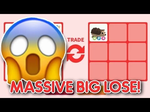 😱😟 Woah! MASSIVE LOSE TRADE IN ADOPT ME?! WFL 🤧🤮