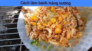 làm bánh tráng nướng mỡ hành