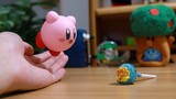 Kirby of the Stars】Stop Motion Animation丨Roti, Permen, Cokelat, dan ciuman lucu dan pemalu lainnya A