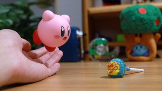 Kirby of the Stars】Stop Motion Animation丨Roti, Permen, Cokelat, dan ciuman lucu dan pemalu lainnya A