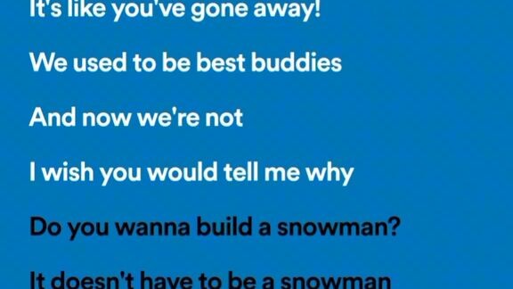 do you wanna build a snowman ☃️