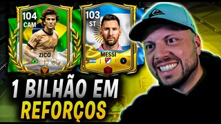 1 BILHÃO EM REFORÇOS!! MESSI e ZICO Chegaram!! fc mobile 24