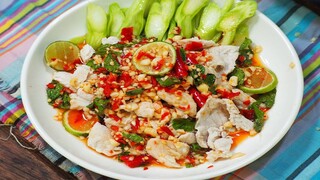 หมูมะนาว สูตรหมักหมูนุ่มสุดๆ หมักหมูนุ่มง่ายๆ น้ำยำแซ่บ