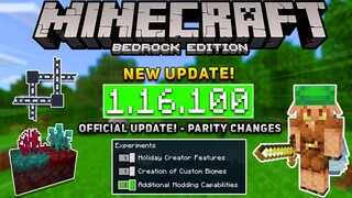 RILIS! UPDATE MCPE 1.16.100 OFFICIAL! | XBOX LIVE - PARITY CHANGES!