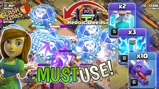 NEW STYLE TH11 MASS DRAGON + 2 CLONE SPELL + 3 LIGHTNING SPELL | SO OP! CLASH OF CLAN