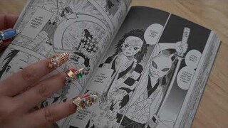 ASMR Reading Japanese Manga Demon Slayer Kimetsu no Yaiba Whisper Soft Spoken