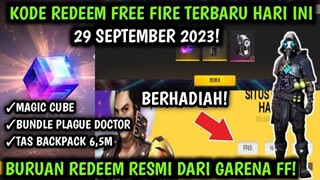 KODE REDEEM FREE FIRE HARI INI 29 SEPTEMBER 2023 || KODE REDEEM FF 2023 HARI INI