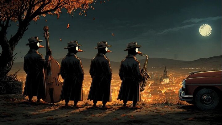 Penguins Kick Off the Night Set in the Autumn Air – Jazz for Deep Focus & Produc