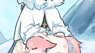 夜兰:别了~我怕咱俩冻一块~ 画:xinzoruo