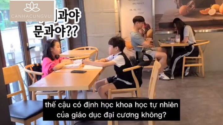 Phản ứng khi thấy 2 thần đồng 7 tuổi #haihuoc