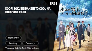 Koori Zokusei Danshi to Cool na Douryou Joshi Episode 8 Subtitle Indo