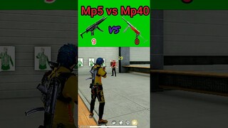 MP5 VS MP40😱 In free fire//gun win hai test #MP5VSMP40 whois win #UMP VS MP5 #Shorts #youtubeshorts💥