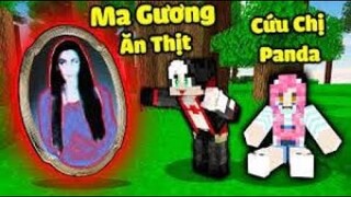 REDHOOD CỨU CHỊ PANDA KHỎI MA GƯƠNG TRONG MINECRAFT*MỀU TIÊU DIỆT HỒN MA TRONG CHIẾC GƯƠNG BỊ ÁM